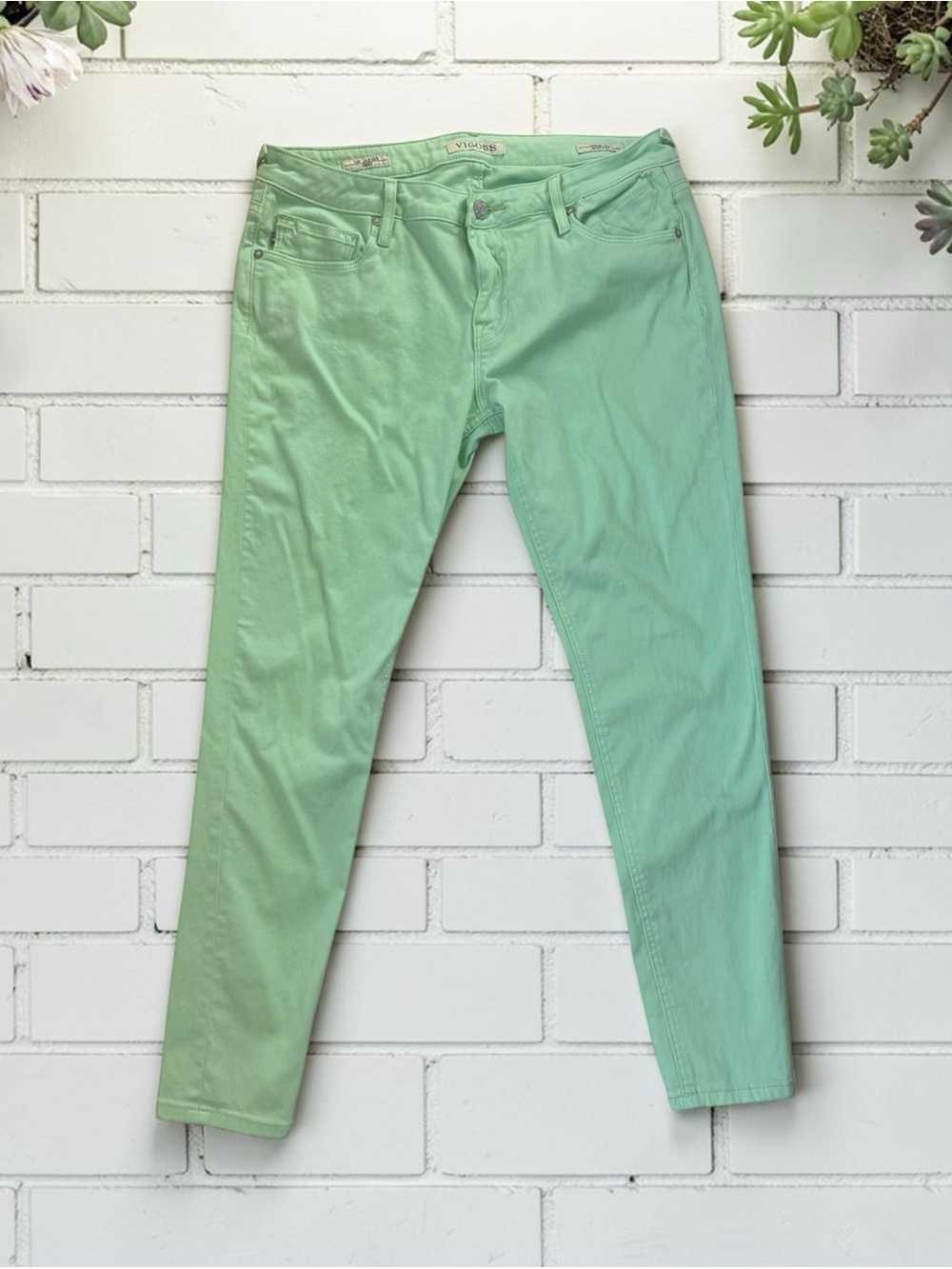 Vigoss Mint Green Jagger Skinny Jeans